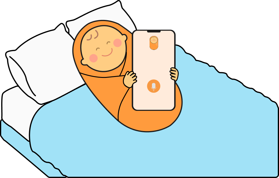 A parent and child sharing a cozy moment
